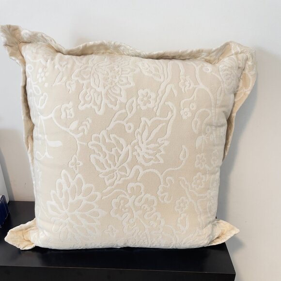 Beautiful Beautiful Cotton Linen embossed Cushion 22 X 22 - Set of 2 - Picture 1 of 7